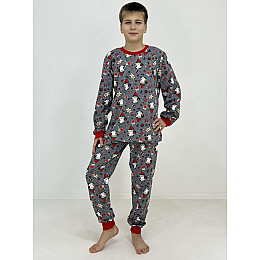 Пижама подростковая Triko Новогодние гномы 140 см Разноцветный (89140124-1)