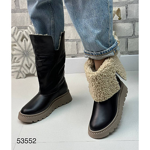 Сапоги женские зимние Sorini 39 Черный (hub_9d418v)