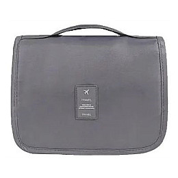 Дорожная косметичка-несесер Retoo 19х24х9,5 см Серый (S93596 grey)