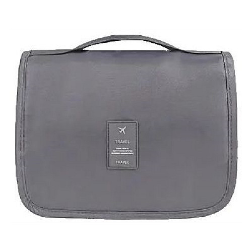 Дорожная косметичка-несесер Retoo 19х24х9,5 см Серый (S93596 grey)