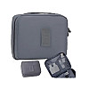 Дорожная косметичка-несесер Retoo 19х24х9,5 см Серый (S93596 grey)