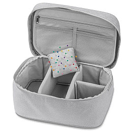 Дорожная косметичка-несесер TOPMOVE 18,5х27х14 см Серый (IAN426271 grey)