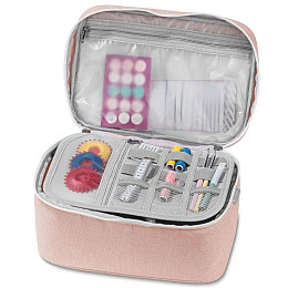 Дорожная косметичка-несесер TOPMOVE 18,5х27х14 см Розовый (IAN426271 pink)