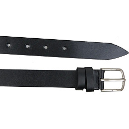 Ремень женский кожаный Skipper 2,5 см Черный (1642-25)