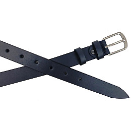 Ремень женский кожаный Skipper 2,5 см Темно-синий (1644-25)