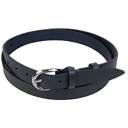 Ремень женский кожаный Skipper 2,5 см Темно-синий (1646-25)