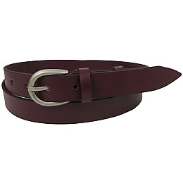 Ремень женский Skipper 2,5 см Марсала (1652-25)