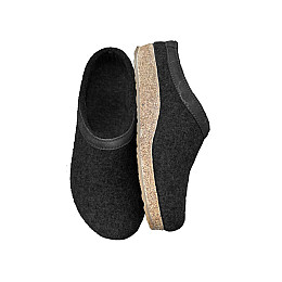 Тапки из натурального войлока Haflinger 42 Черный (600871-42)