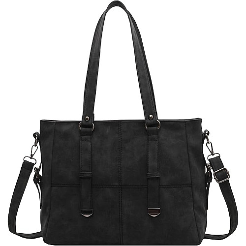 Сумка Italian Bags Hardi чорна 30х25х15 см Чорний
