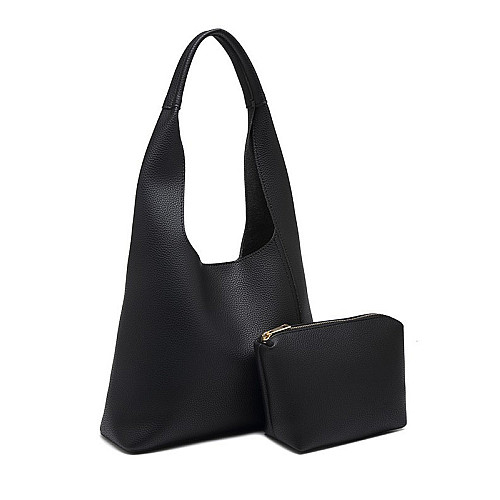 Сумка з косметичкою Italian Bags Feed black 10х17х8х24 см Чорний