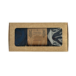 Сатинова подушка для очей з лавандою Rao 23x11 см Темно-синій 21146