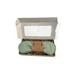 Сатинова подушка для очей з лавандою Rao Зелений шавлія 23x11 см 21144