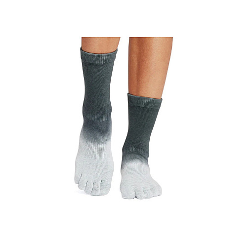 Носки для йоги ToeSox Full Toe Crew Grip Snowpack S 36-38.5 Серый