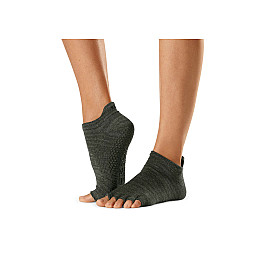 Носки для йоги ToeSox Half Toe Low Rise Grip Jade M 39-42.5 Темно-зеленый