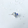 Срібна брошка SilverBreeze з сапфіром nano 1.77ct (2140870)