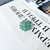 Серебряная брошка SilverBreeze с натуральным изумрудом 6.263ct (2140948)