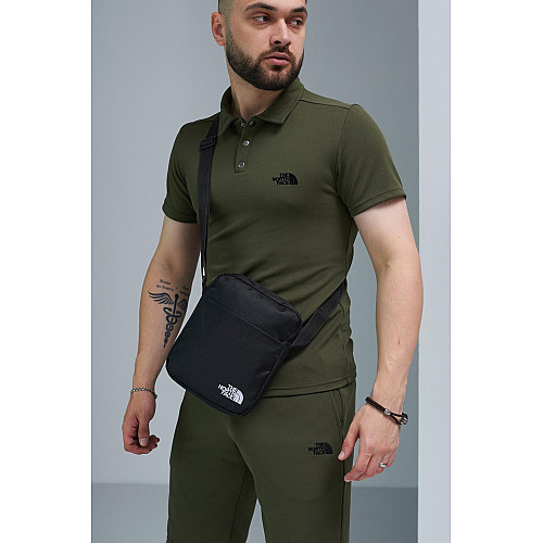 Комплект TNF хаки Футболка Polo и Шорты + Барсетка Реплика XL (1396763082/3)