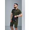 Комплект TNF хаки Футболка Polo и Шорты + Барсетка Реплика XL (1396763082/3)