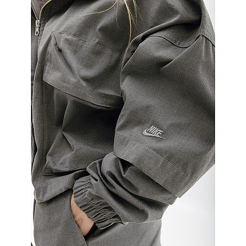 Жіноча Ветровка Nike W NSW TP RPSTP JKT Сірий S (7dDV8487-050 S)