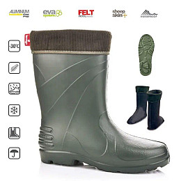 Резиновые сапоги из пены EVA женские Lemigo Alaska 869 39 Зелёный