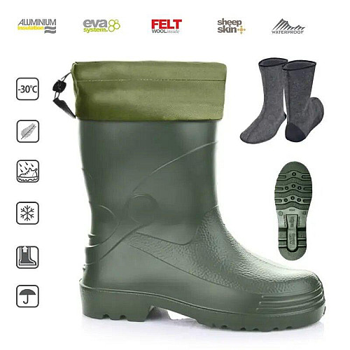 Резиновые сапоги из пены EVA мужские Lemigo Wader 892 45 Зелёный