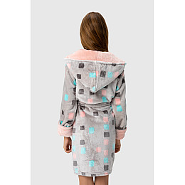 Халат для девочки Polar Квадрат 13-14 лет Розовый (2000990048622)