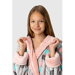 Халат для девочки Polar Квадрат M Розовый (2000990048660)