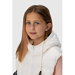 Жилет для дівчинки Xzkami B-193 116 см Молочний (2000989907763)