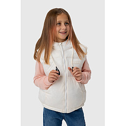 Жилет для дівчинки Xzkami B-193 116 см Молочний (2000989907763)