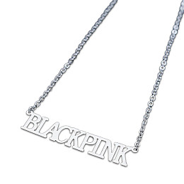 Кулон Блек Пинк Black Pink лого на цепочке (22929) Bioworld