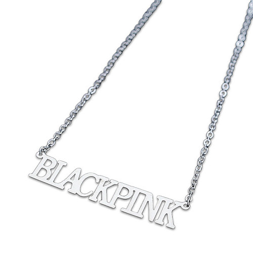 Кулон Блек Пинк Black Pink лого на цепочке (22929) Bioworld