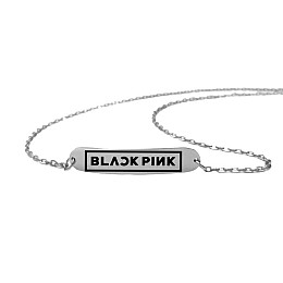 Браслет з гравіюванням Bioworld Black Pink на застібці (23007)