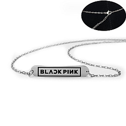 Браслет з гравіюванням Bioworld Black Pink на застібці (23007)