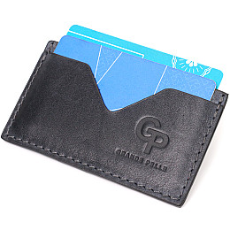 Кард-кейс з натуральної шкіри GRANDE PELLE 11631 Синій