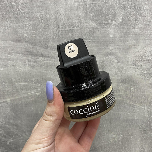 Крем для взуття з губкою Coccine Cream Elegance Бежевий 50 мл 2088