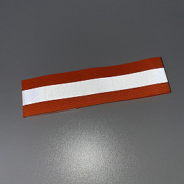 Лента-резинка светоотражающая на липучке Stenson 38443-3 оранжевая