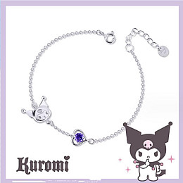 Браслет Куроми Kuromi Моя Мелодія Onegai My Melody з камінцем (23655) Bioworld