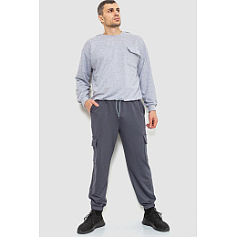 Спортивные штаны мужские двухнитка серый 241R0651-1 Ager M