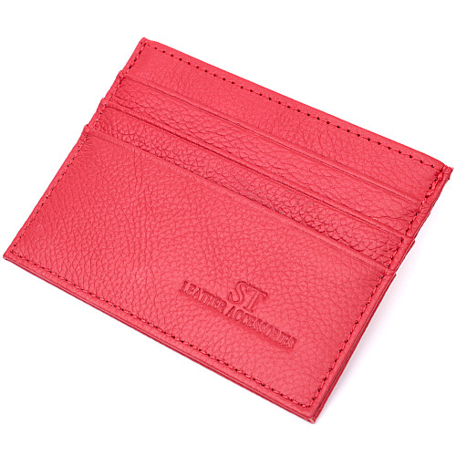 Кард-кейс из натуральной кожи ST Leather 22445 Красный