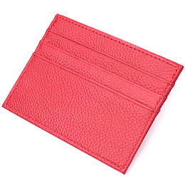 Кард-кейс з натуральної шкіри ST Leather 22445 Червоний