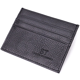 Кард-кейс з натуральної шкіри ST Leather 22447 Чорний