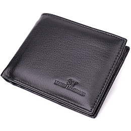 Мужський гаманець-зажим з натуральної шкіри ST Leather 22460 Чорний