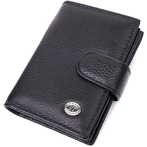 Визитница из натуральной кожи ST Leather 22469 Черный