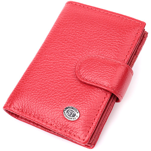 Визитница из натуральной кожи ST Leather 22470 Красный
