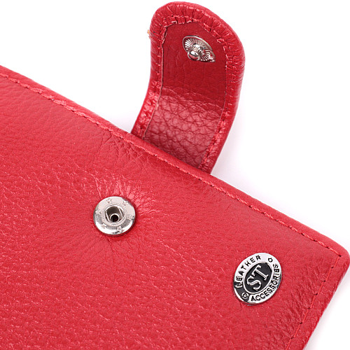 Визитница из натуральной кожи ST Leather 22470 Красный