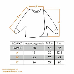 Распашонка для девочки Gabbi Рукавичка-1 Розовая 50 (7011)