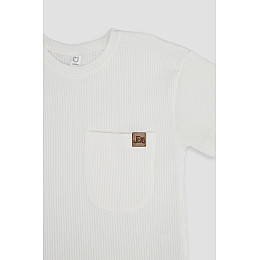 Костюм с шортами для мальчика Difa 116 Молочный ЦБ-00243612 (SKT000968809)