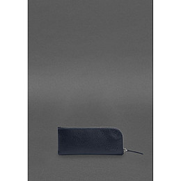 Кожаная карманная ключница BlankNote 5.0 Темно-синяя