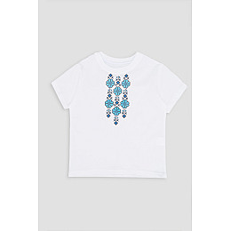 Вишиванка з коротким рукавом для дівчинки Brands 128 Білий ЦБ-00251115 (SKT000995619)