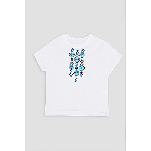 Вишиванка з коротким рукавом для дівчинки Brands 146 Білий ЦБ-00251115 (SKT000995622)
